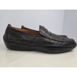 Michael Toschi Mach 8284 Ox Blood Leather Driving Loafers Size 12 Made In Italy